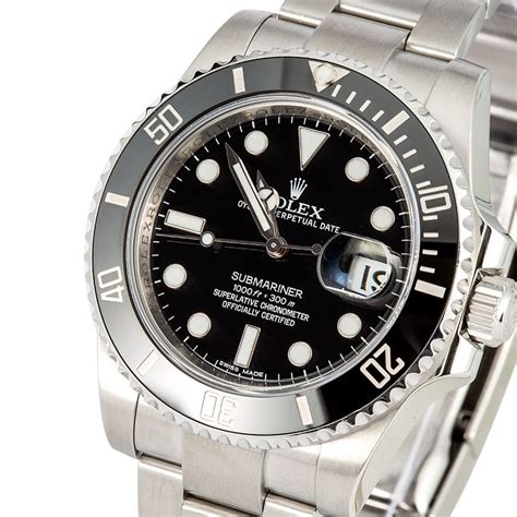 rolex submarine 1166lv usato|USED Used Dial Rolex 116610 Black Submariner Luminova .